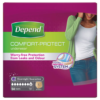 Depend Underwear for Women in Large, 54 Pack