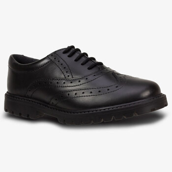 TeⓇm Sophia Girl's Leather Brogue School Shoes in 6 Sizes
