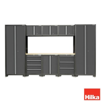 Hilka 24 Gauge Steel 9 Piece Cabinet Set Hilka 24 Gauge Steel 9 Piece Cabinet Set
