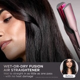 Lifestyle image of Shark FlexFusion 4 in 1 Air Styler used on a model before and after Lifestyle image of Shark FlexFusion 4 in 1 Air Styler used on a model before and after