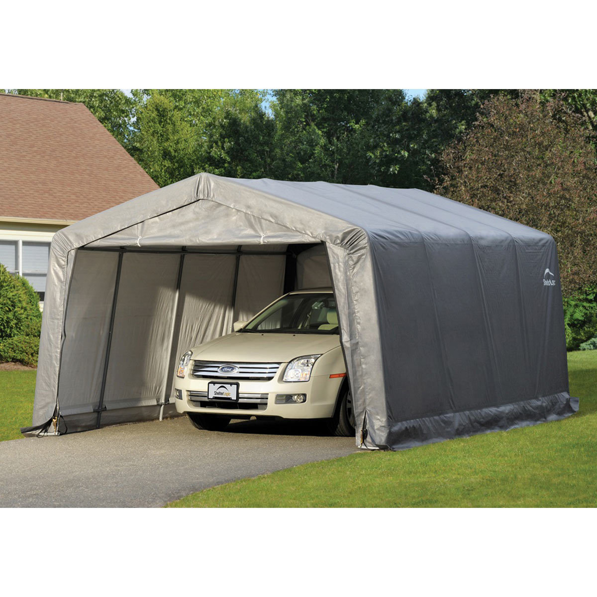 Shelter Logic 18 1m Compact Garage In A Box Model 62697 Costco Uk