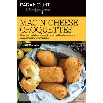 Paramount Mac 'N' Cheese Croquettes, 3 x 500g