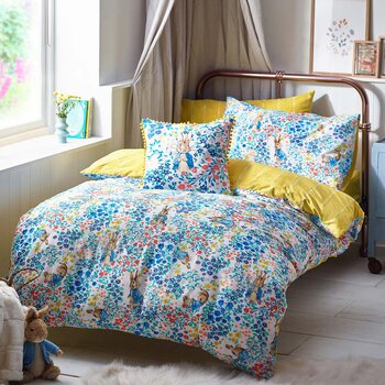 Peter Rabbit™ Florelli 100% Cotton Duvet Cover & Pillowcase Set in 2 Sizes