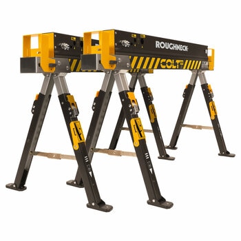 Roughneck COLT 600E Sawhorse Portable Workstation - 2 Pack Roughneck COLT 600E Sawhorse Portable Workstation - 2 Pack
