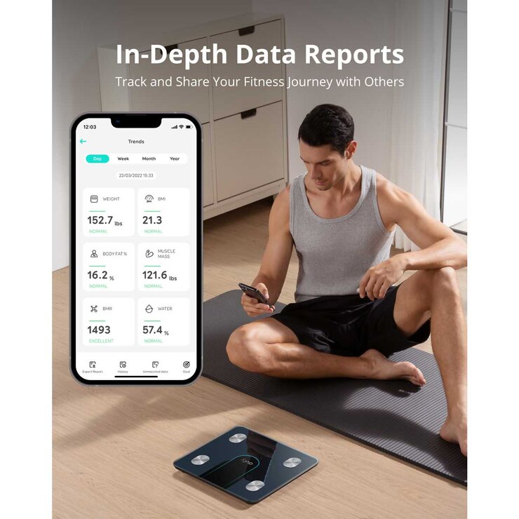Eufy Smart Scale P2 Digital Body Scale in Black Eufy Smart Scale P2 Digital Body Scale in Black