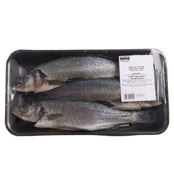 Kirkland Signature Fresh Farmed Whole Gutted Sea Bass, Variable Weight: 1kg - 2kg