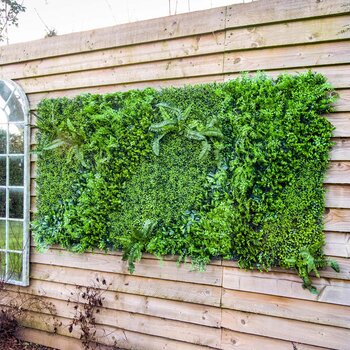 Artificial Mixed Foliage 1m x 1m Wall Panel, Pack of 5