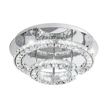 Eglo Toneria Ceiling Light in Crystal Chrome