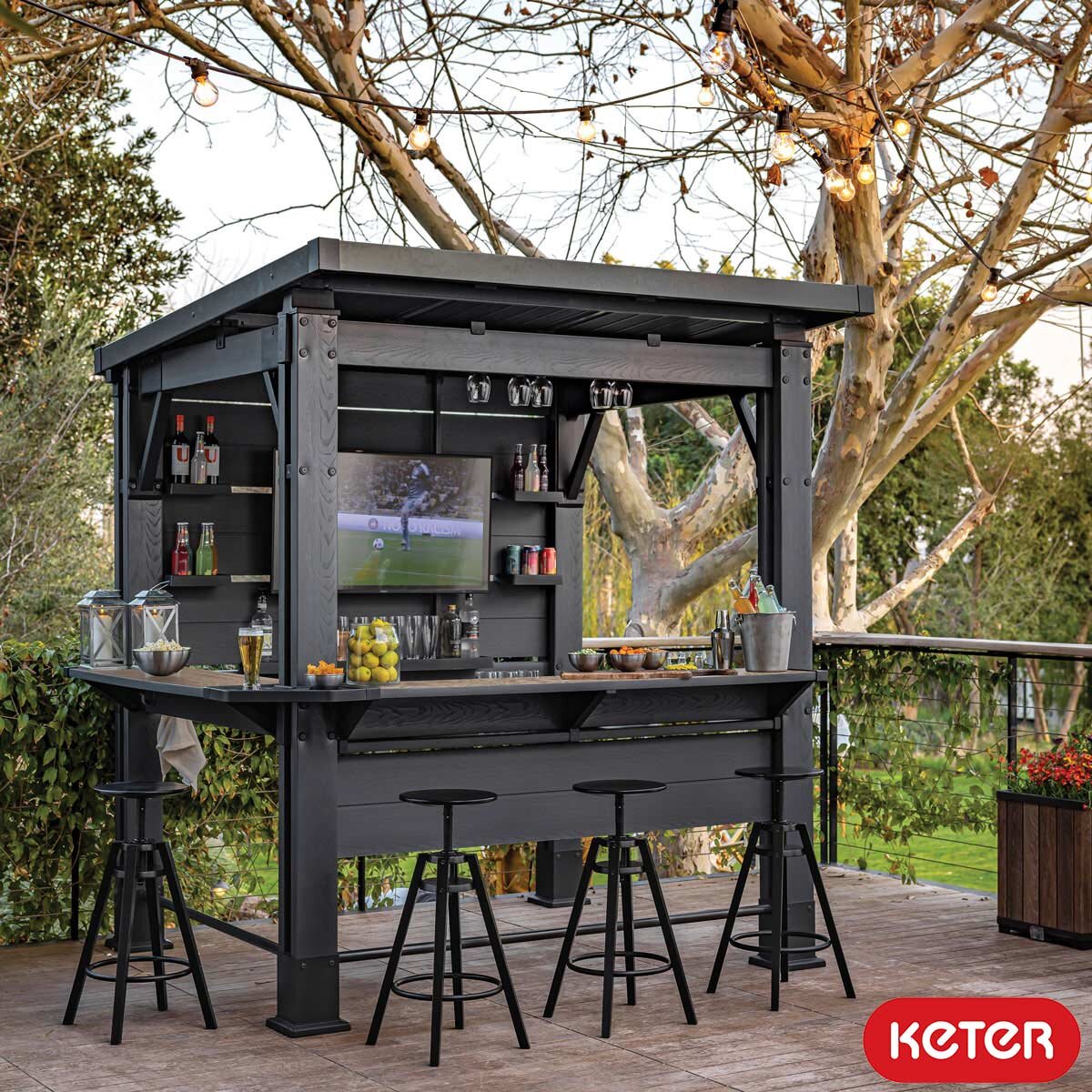 Keter Bar Gazebo 7ft 5" x 6ft 5" (2.3 x 2m) Keter Bar Gazebo 7ft 5" x 6ft 5" (2.3 x 2m)