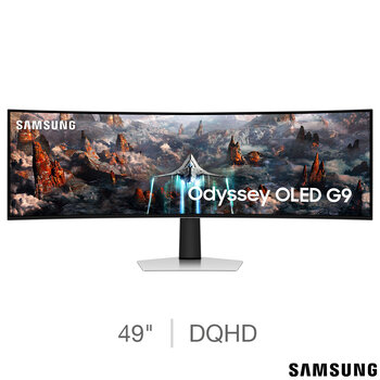 Samsung Odyssey G93SC 49 Inch DQHD 240Hz OLED Curved Gaming Monitor, LS49CG934SUXXU