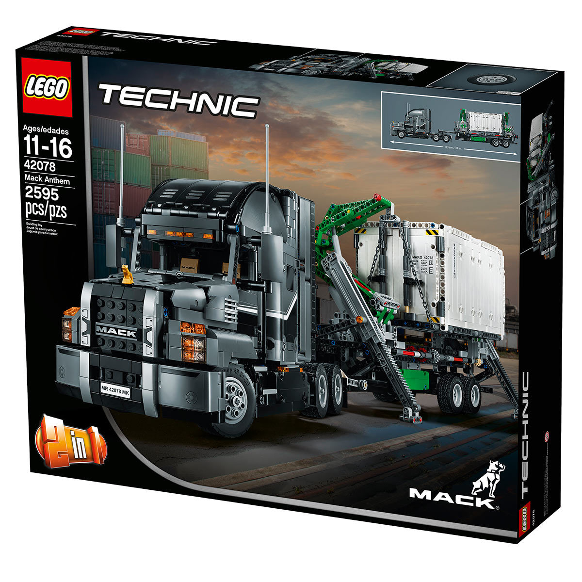 mack truck lego technic