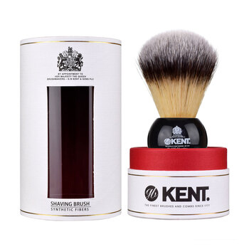 Kent Large Synthetic Shaving Brush, Black