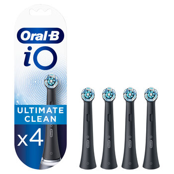 Oral B iO Ultimate Clean Brush Heads in Black 4 Pack