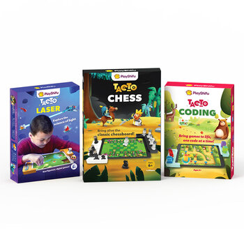 PlayShifu Tacto 3 in 1 STEM Board Games: Chess, Coding, Laser (4+ Years)