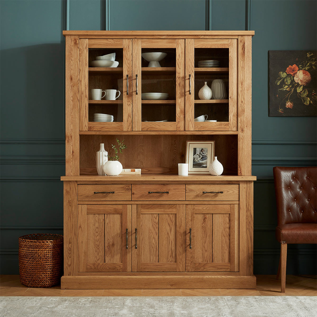 Bentley Designs Westbury Rustic Oak Glazed Dresser Costco Uk