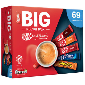 Nestle Big Biscuit Box Kitkat & Friends, 69 Bars
