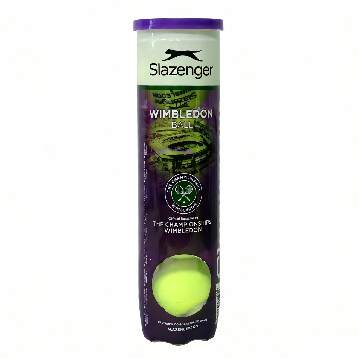 Studio image of a tube of tennis balls Studio image of a tube of tennis balls