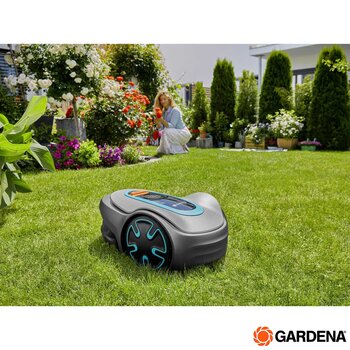 Gardena Sileno Minimo Smart Robotic Lawn Mower + Charging Station (500m² Cutting Area)