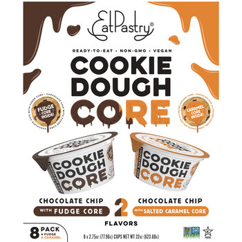 Eat Pastry Cookie Dough Core Fudge & Salted Caramel, 8 Pack 