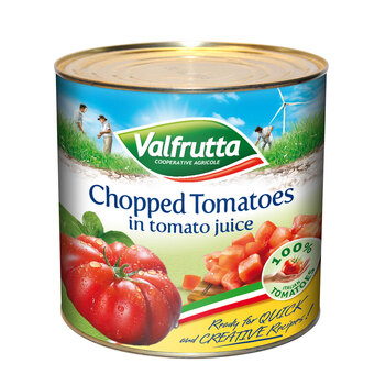 Valfrutta Chopped Italian Tomatoes, 6 x 2.5kg