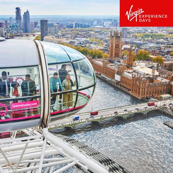 Virgin Experience Days London Eye, Three Course Meal & Cocktails at London Steakhouse for 2