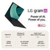 LG gram Copilot+PC, Intel Core Ultra 7, 16GB RAM, 1TB SSD, 16 Inch Laptop, 16Z90TL-G.AU78A1 LG gram Copilot+PC, Intel Core Ultra 7, 16GB RAM, 1TB SSD, 16 Inch Laptop, 16Z90TL-G.AU78A1
