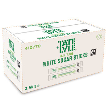 Tate & Lyle Fairtrade Granulated Sugar Sticks, 1000 Pack