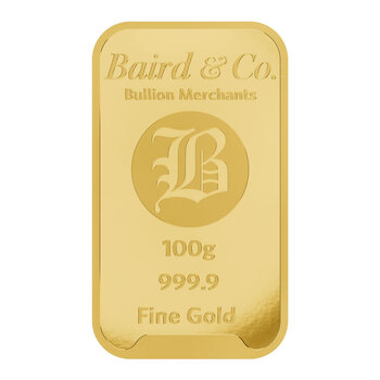 100 Gram Gold Minted Bar