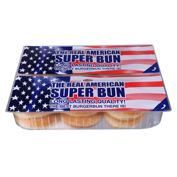 Vleems Bakery The Real American Super 5" Buns, 12 Pack