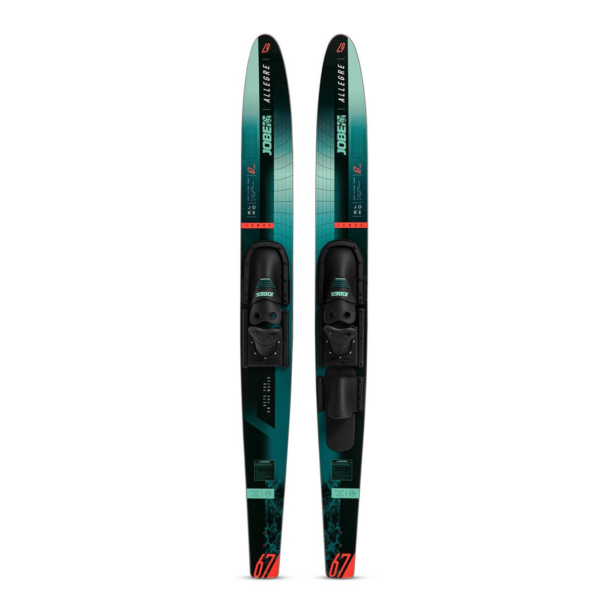 Studio image of the Allegre Combo Waterskis Studio image of the Allegre Combo Waterskis