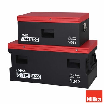 Hilka 32" (81cm) Van / 42" (107cm) Heavy Duty Steel Site Storage Box Bundle Hilka 32" (81cm) Van / 42" (107cm) Heavy Duty Steel Site Storage Box Bundle