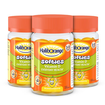 HalibOrange Softies Vitamin D, 3 x 30 Count