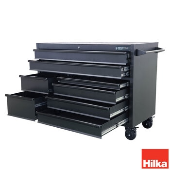 Hilka 55" (140cm) Industrial 8 Drawer Tool Trolley Hilka 55" (140cm) Industrial 8 Drawer Tool Trolley