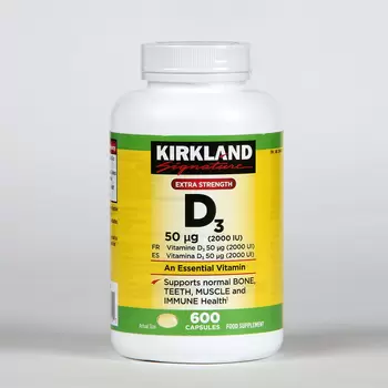 Kirkland Signature Vitamin D3 2000IU, 600 Count