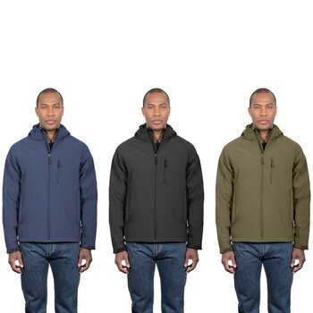 Kirkland Signature Men’s Sherpa Fleece Lined Softshell Jacket in 3 Colours and 5 Sizes