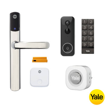 Yale Video Doorbell & Smart Door Lock with Chime & Keypad YHFD-KIT-CC