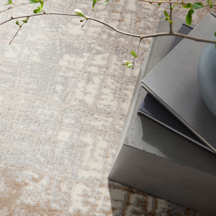 Calvin Klein Rush Ivory Taupe Rug, in 2 Sizes Calvin Klein Rush Ivory Taupe Rug, in 2 Sizes