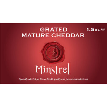 Minstrel Grated Mature Cheddar, 1.5kg