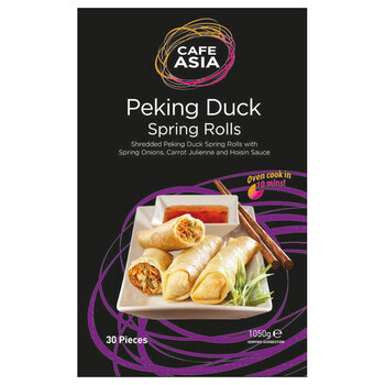 Cafe Asia Pecking Duck Spring Rolls, 1.05kg
