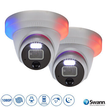 Swann Enforcer™ 1080p Add-On Dome Camera x 2, SWPRO-1080DERPK2-EU