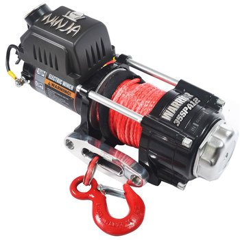 Warrior Ninja 3500 Synthetic Rope Electric Winch  - Model 35SPA12