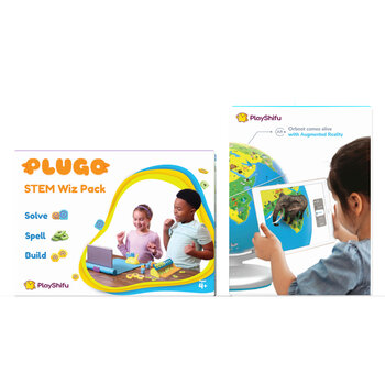 PlayShifu STEM Bundle: Orboot Earth and Plugo Letters, Count, & Link (4+ Years)