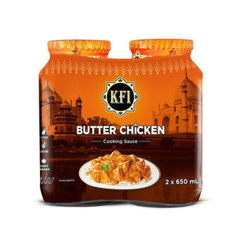 KFI Butter Chicken Sauce, 2 x 650ml