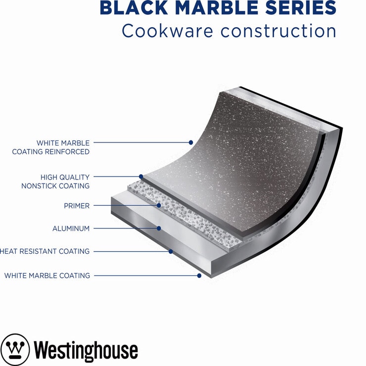 Westinghouse Low Non-Stick Casserole with Lid, 32cm Westinghouse Low Non-Stick Casserole with Lid, 32cm