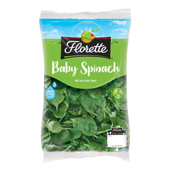 Florette Baby Leaf Spinach, 350g