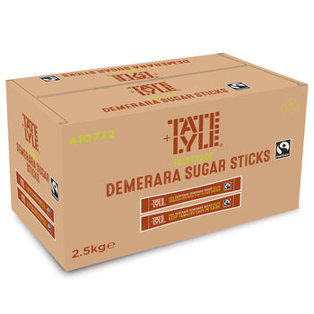 Tate & Lyle Fairtrade Demerara Sugar Sticks, 1000 Pack