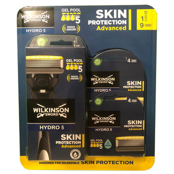 Wilkinson Sword Hydro 5 Skin Protection Advanced, 9 Blades + Handle