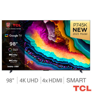TCL 98P745K 98 Inch 4K Ultra HD 144hz Smart TV