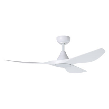 Eglo Portsea 3 Blade Ceiling Fan Light with DC Motor and LED Light in White