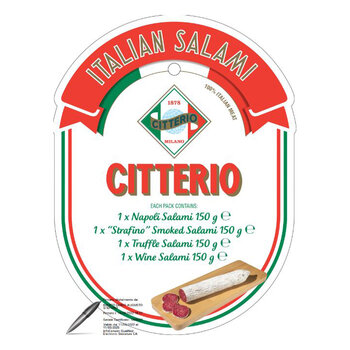 Citterio Italian Salami Selection, 4 x 150g
